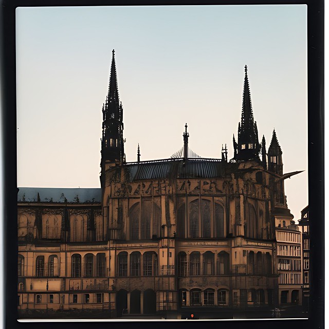 Polaroid of gothic Stuttgart