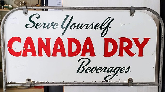 Vintage Canada Dry in-store ad