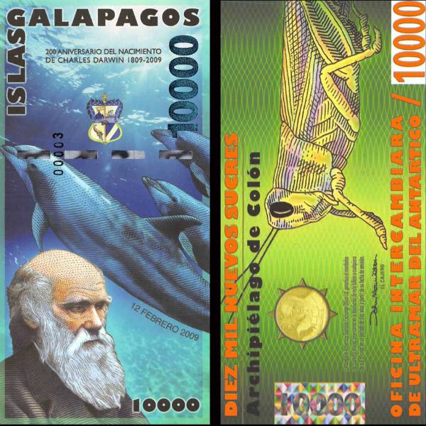 Galapagos - 10.000 Nuevos Sucres-2009 - 1