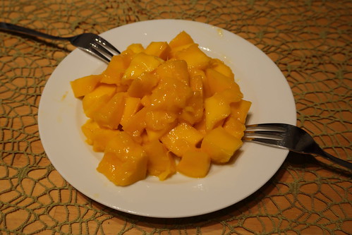 Aufgeschnittene Mango
