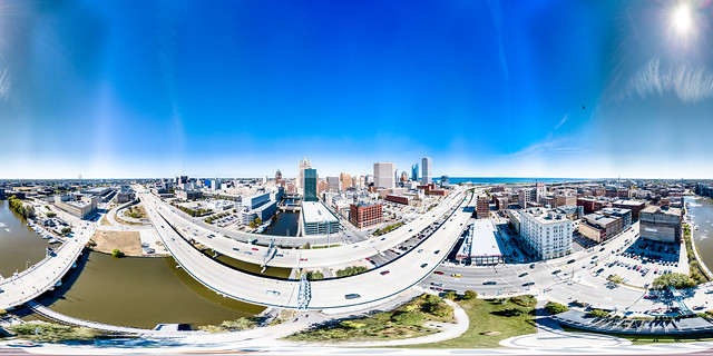 Milwaukee Riverwalk 360 Panorama