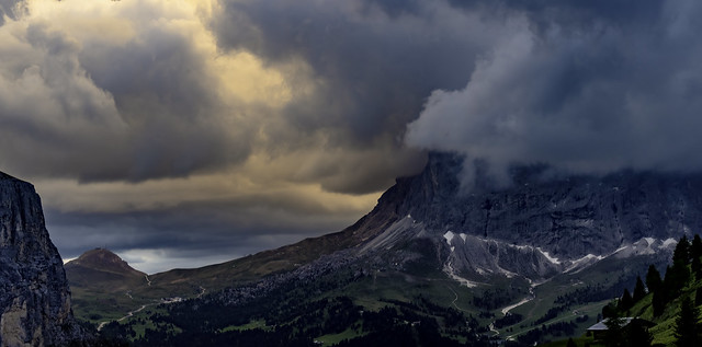 Dolomites...evening storm...