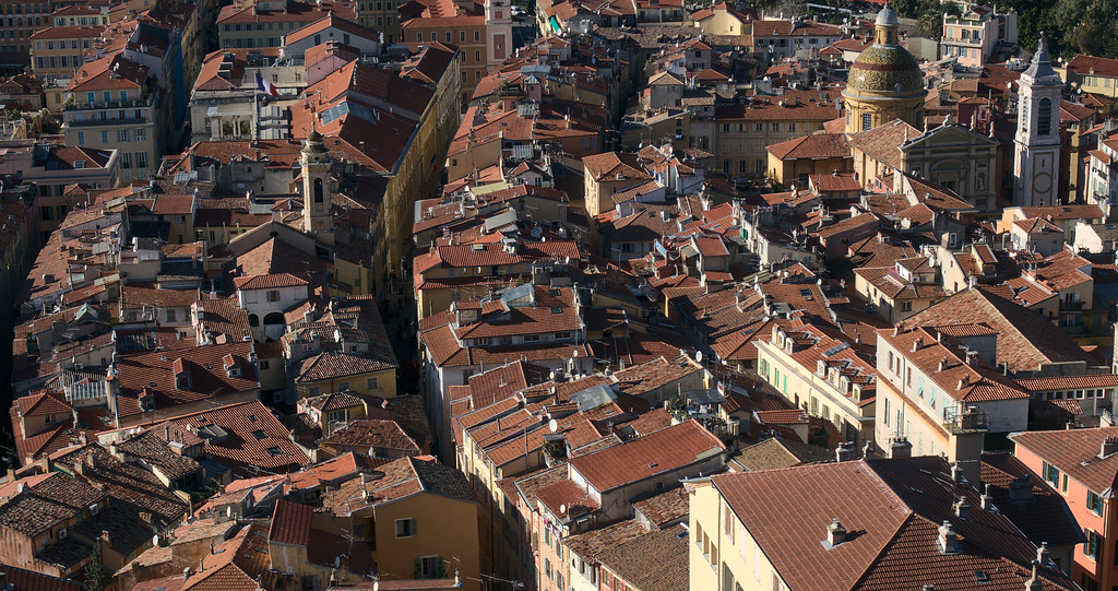 Dachy starego miasta w Nicei