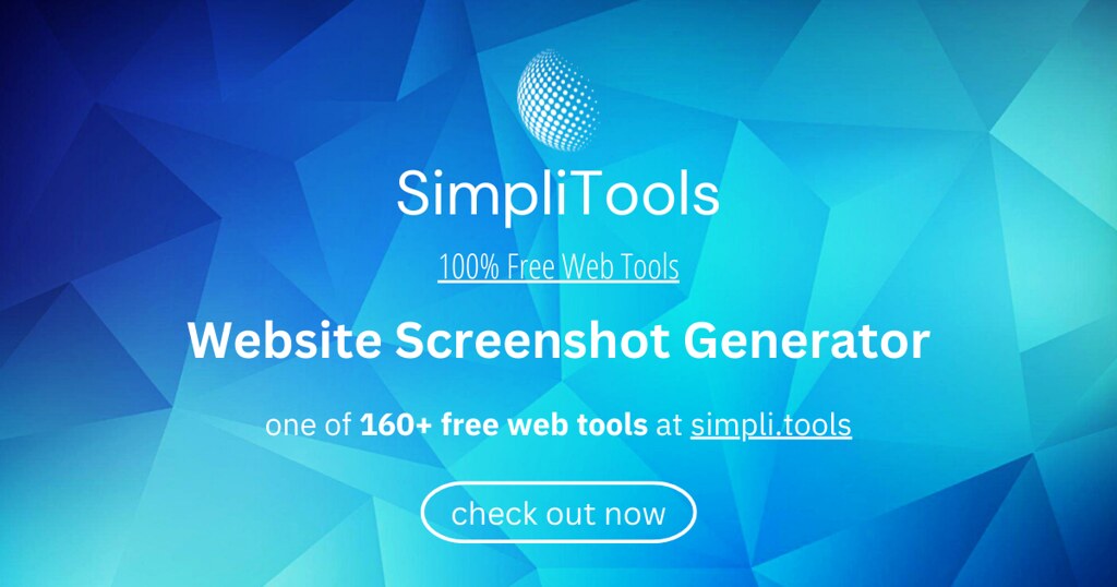 SimpliTools - Website Screenshot Generator