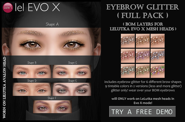 Eyebrow Glitter (LeLutka Evo X) for The Fifty