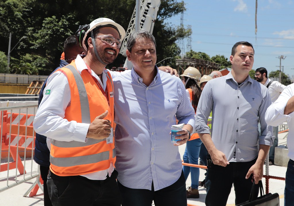 Chegada do Tatuzão Norte à Estação Freguesia do Ó, da Linha 6 - Laranja