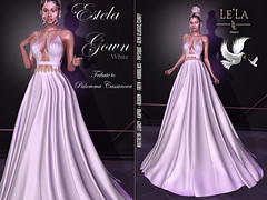 {Le'La} Estella Gown White - Tribute to Palomma Cassanova