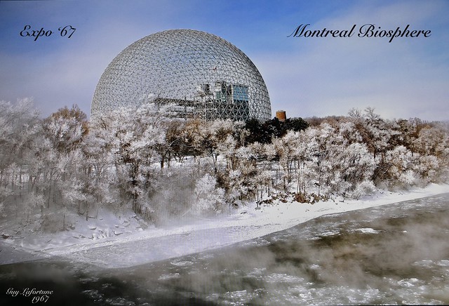 UNITED STATE BIOSPHERE at THE EXPO 67 in MONTREAL  ( Quebec) CANADA