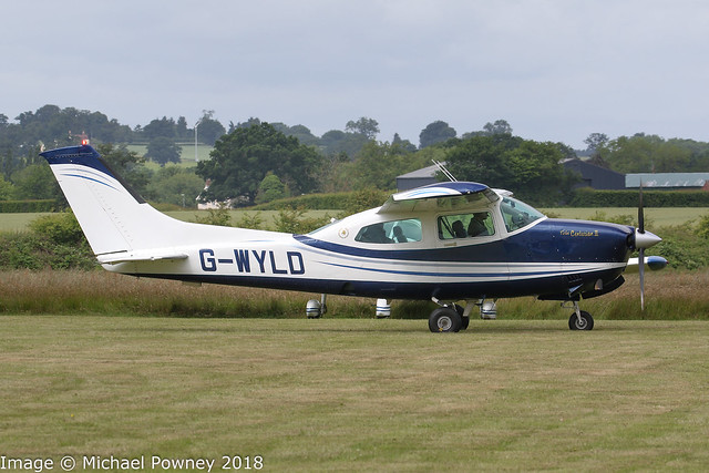 G-WYLD - 1981 build Cessna T210N Turbo Centurion, at Halfpenny Green during Project Propeller 2018