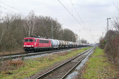 LDK 155 060 + keteltrein | 21-01-2023 (15:25) | Empel-Rees, Bahnhof