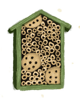 native bee house