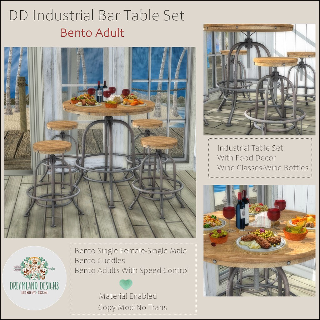 DD Industrial Bar Table Set-Adult