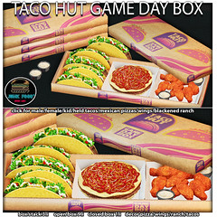 Junk Food - Taco Hut Game Day Box Ad