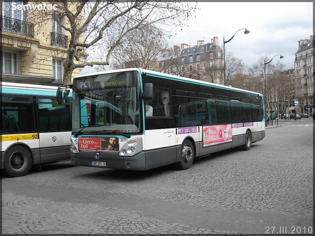Irisbus Citélis Line – RATP (Régie Autonome des Transports Parisiens) / STIF (Syndicat des Transports d'Île-de-France) n°3051