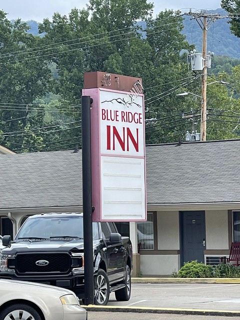 Blue Ridge Inn sign. Sylva, North Carolina.