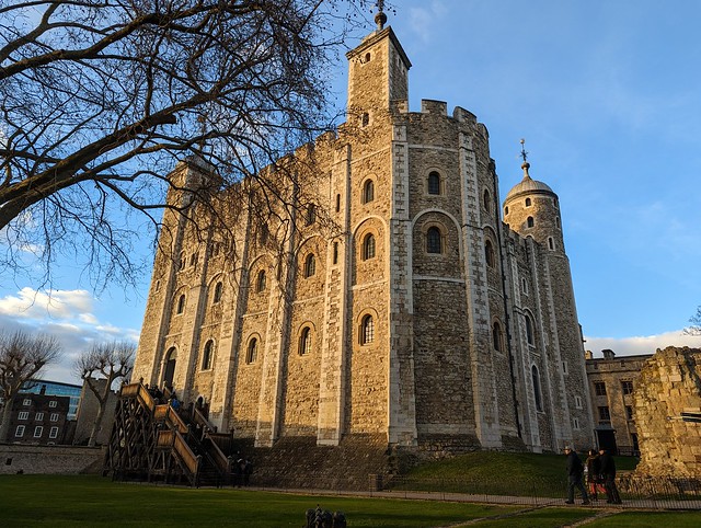 Tower Of London, sunset at the White Tower.