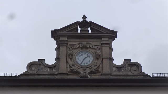 1895/96 Aue Uhr auf Sandschule genannter 2. Bürger-Doppel-Schule Postplatz 2 in 08280