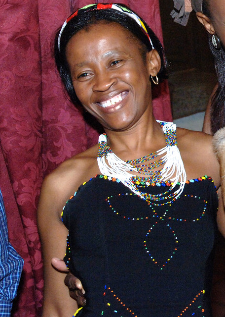 DSC_0237y Miss Malaika UK Beauty Of African Origin Ethnic Cultural Pageant Contest London 2006 With Daulcie South African Lady in Black Outfit with Zulu Beads