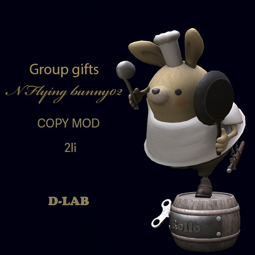 D-LAB Flying bunny 02 　group gifts