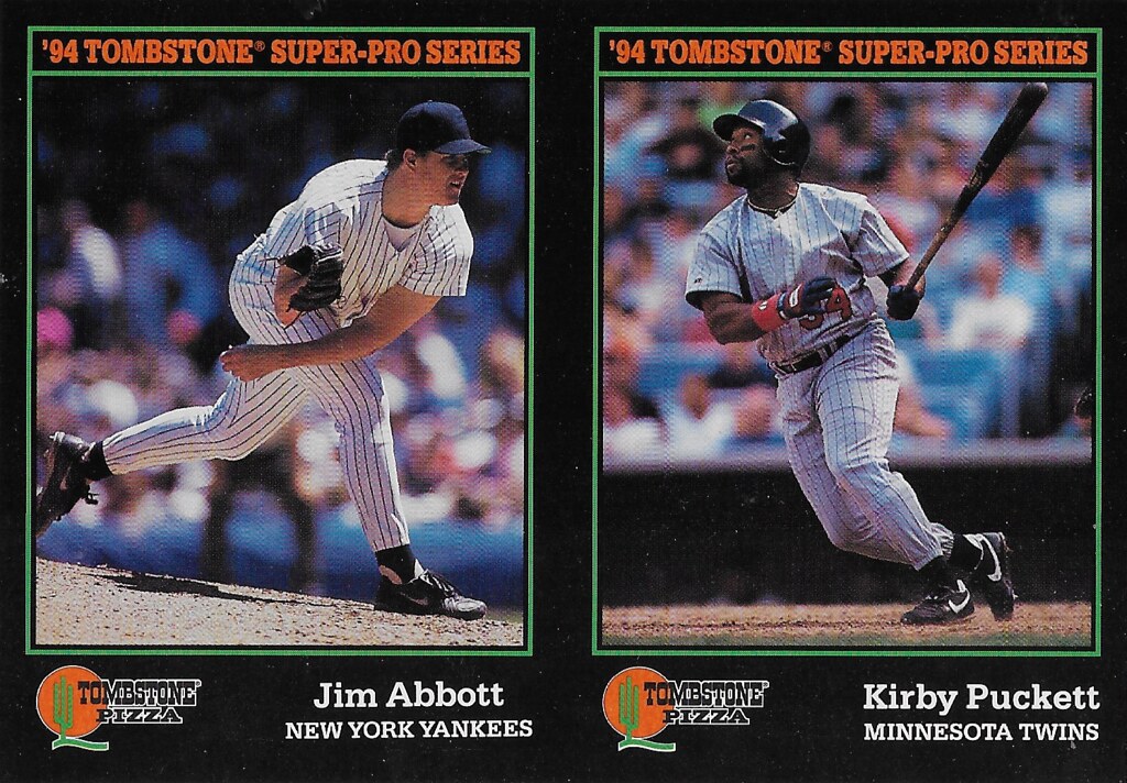 1994 Tombstone Panel (Jim Abbott, Kirby Puckett)
