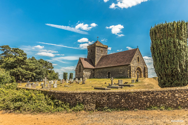 The church nearer to heaven. St. Martha's-on-the-Hill Parish Church, 525 feet above the Surrey Weald.