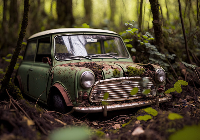 Abandoned 1967 Mini Cooper
