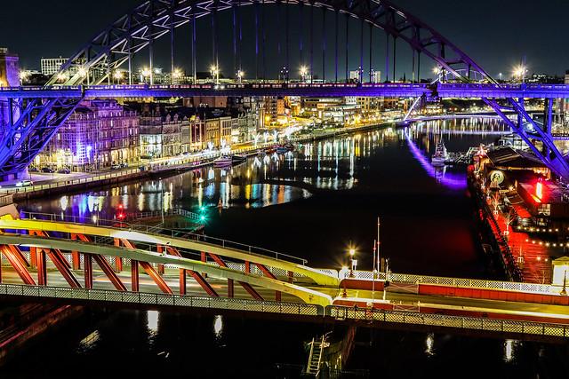 Newcastle Bridges Nightime 27-01-2023 44