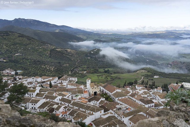Zahara de la Sierra tornista nähtynä