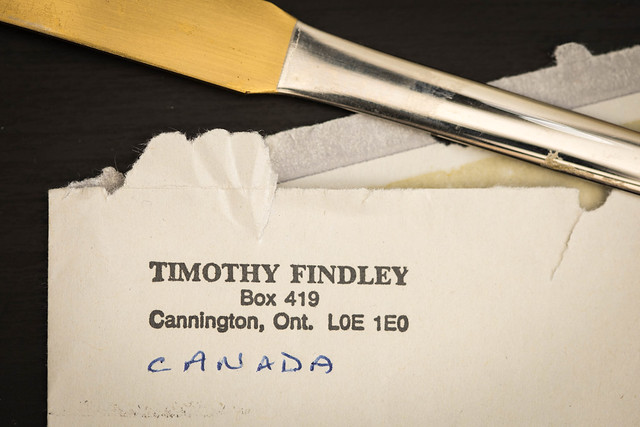 Letter from Timothy Findley