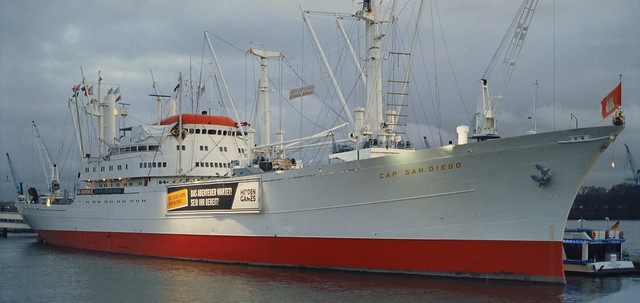 Cap San Diego, museum ship in Hamburg, Germany