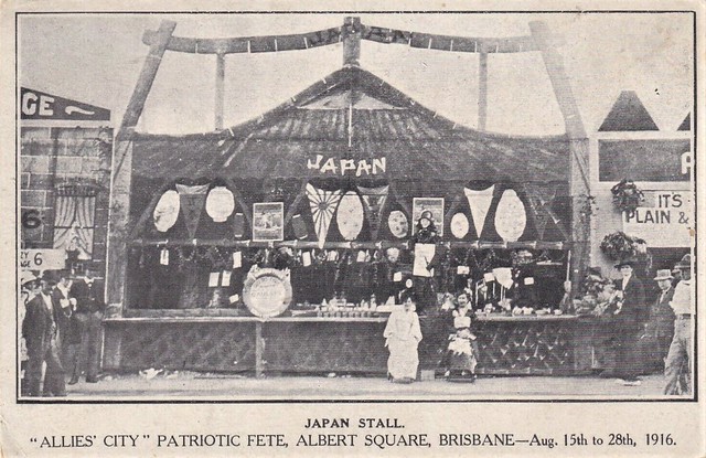 Japan Stall at the 'Allies' City' Patriotic Fete in Albert Square, Brisbane, Qld - August 1916