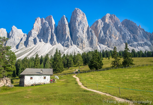 Summer Scenery In Dolomites, Val di Funes, South Tyrol, Italy