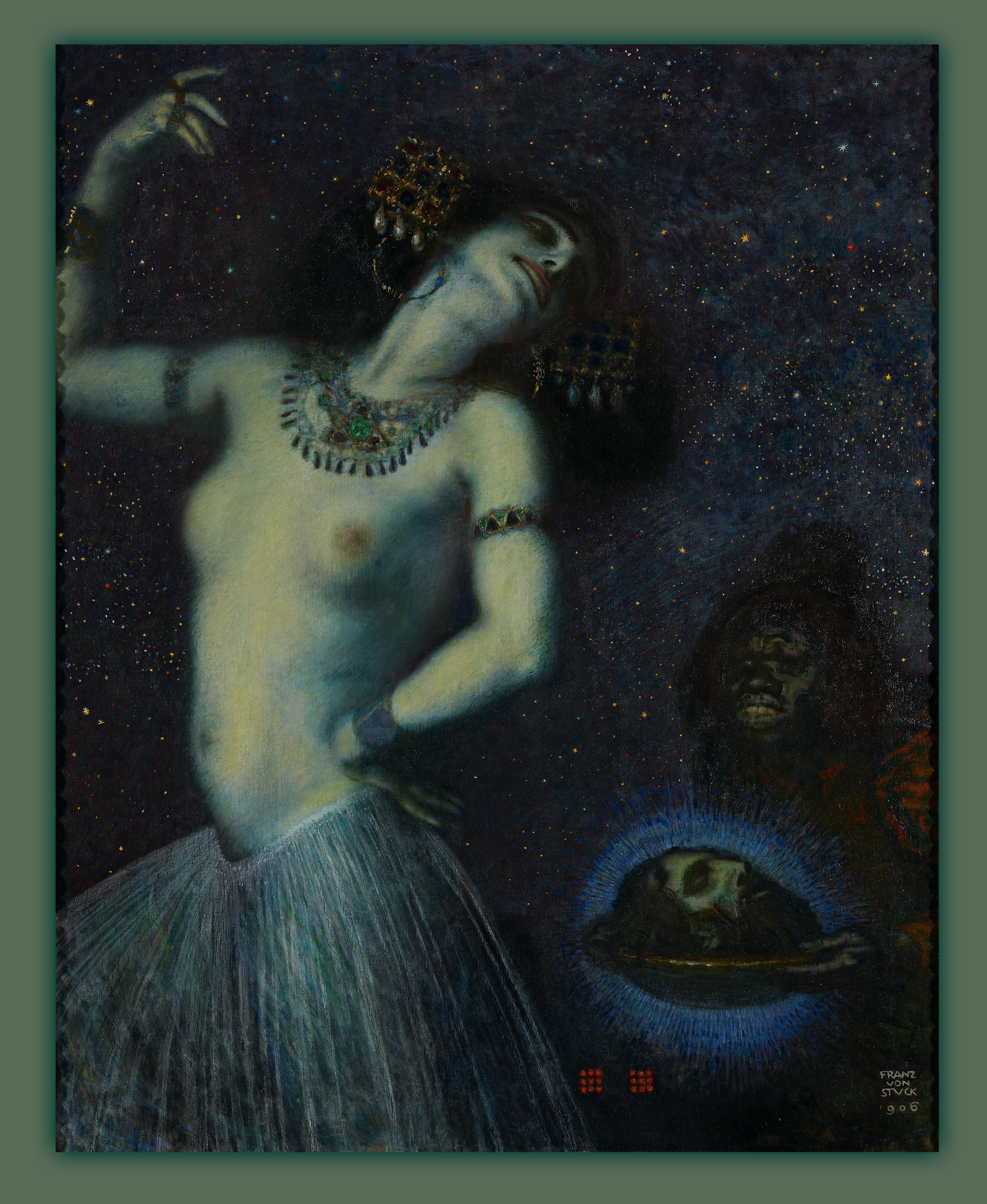 Franz von Stuck :: Salome, 1906. oil on canvas. Münchner Secession. | src Städtische Galerie im Lenbachhaus und Kunstbau München