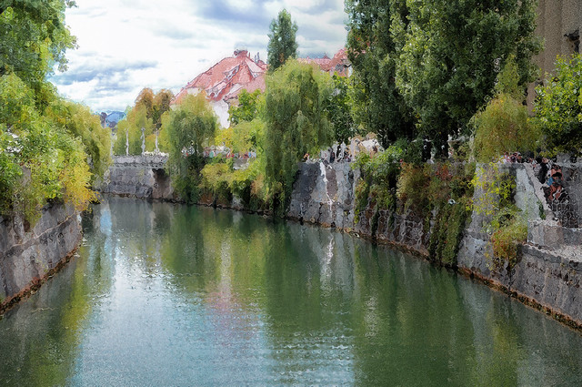 Ljubjanica river, Ljubljana