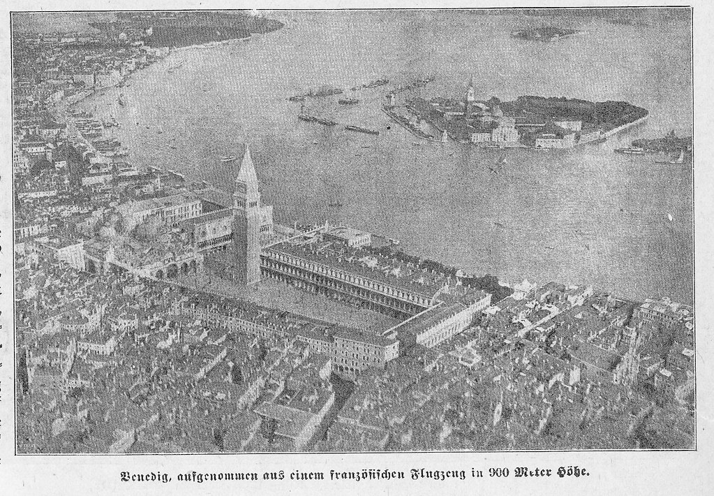 Aerial photo of Venice 1915
