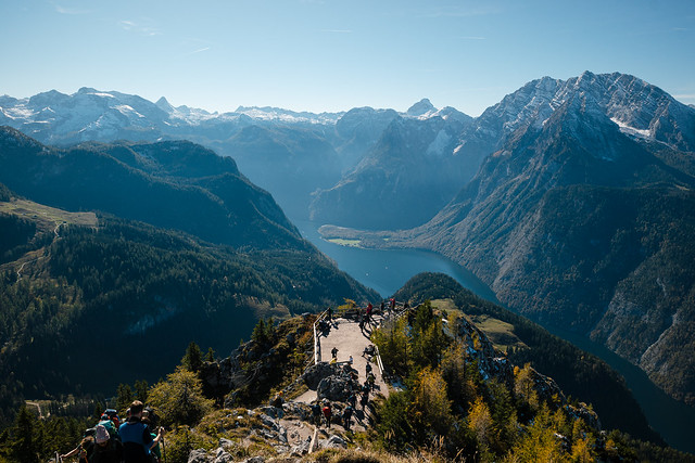 Viewpoint over Königssee from Mount Jenner, Berchtesgaden (Germany)