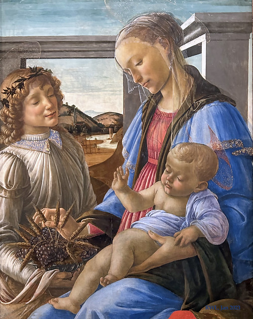 Virgin & Child w. Angel, c. 1472