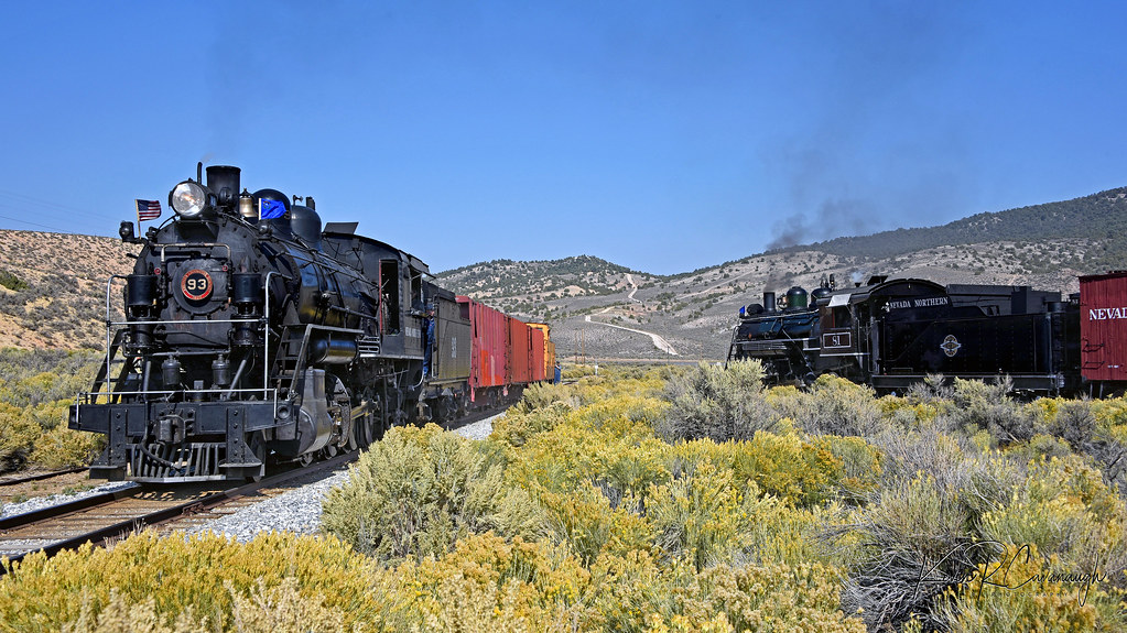 Rabbit Brush Meet @ Ruth | 2-8-0's #93 and #81 of the Nevada… | Flickr