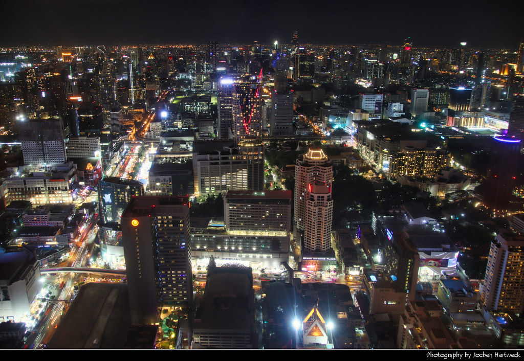 View from Baiyoke Sky Tower II, Bangkok, Thailand