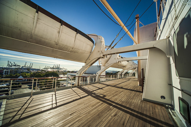 Deck of The Queen Mary