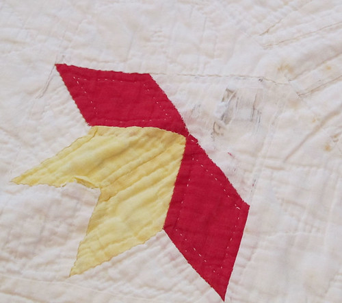 Quilt Scrap - Pattern - Red Yellow Star