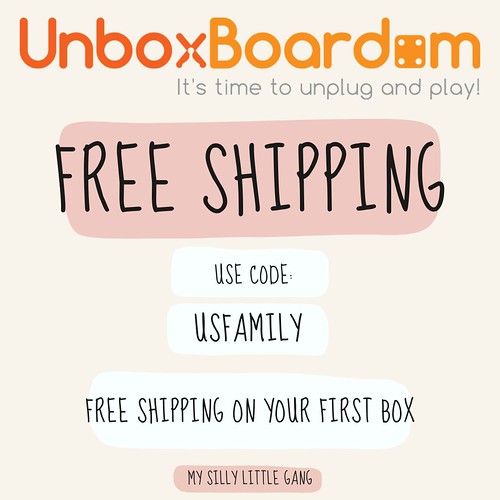 UnboxBoardom Free Shipping Coupon #MySillyLittleGang