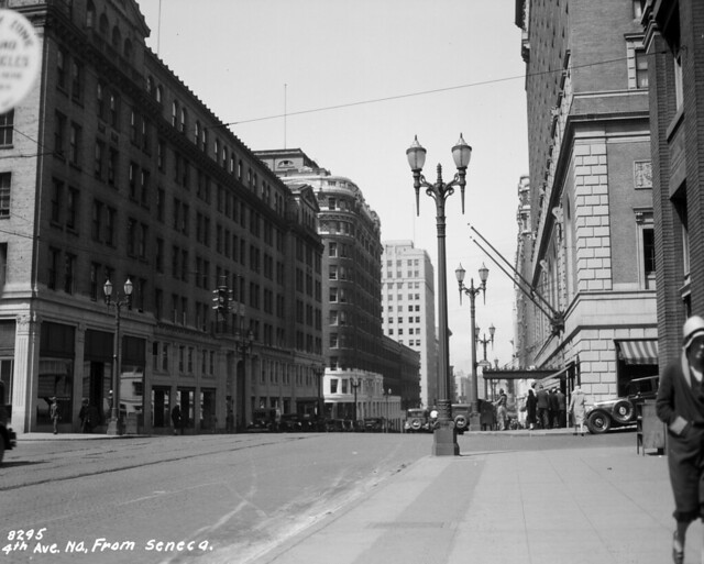 Fourth Avenue north from Seneca, 1930