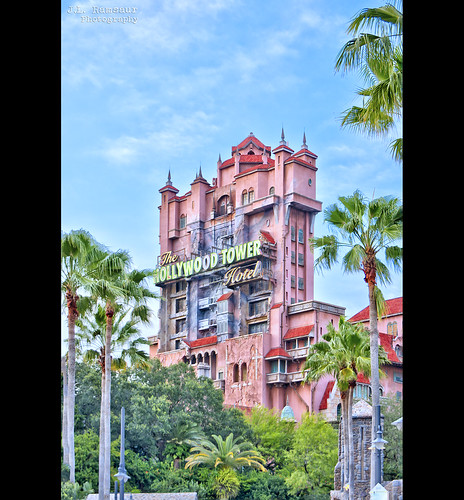 Hollywood Tower of Terror - Disney's Hollywood Studios - Lake Buena Vista, Florida by J.L. Ramsaur Photography, At the end of Sunset Boulevard within Disney's Hollywood Studios looms the imposing Hollywood Tower