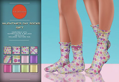 KiB Designs - Valentine's Day Socks - NEW GROUP GIFT!