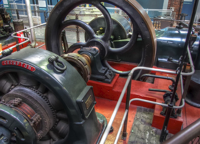 Diesel-electric generator set, 1928, Museum of Science & Industry, Manchester, England