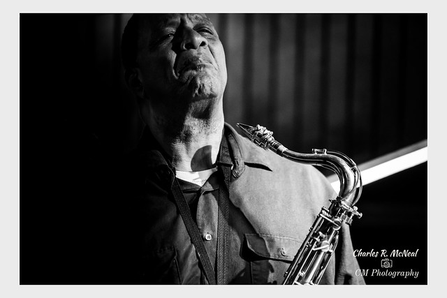 Deep concentration - Saxophonist, David McLaurin
