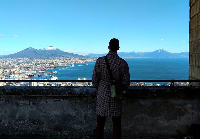 Stephen surveying the Bay of Naples