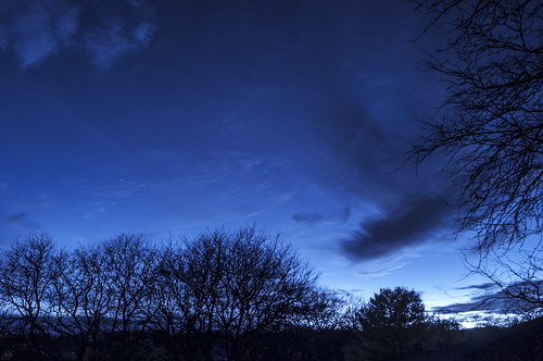 blue sunset planet infrared channelswap western sky
