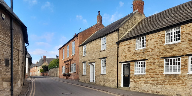 Village street, Geddington, Northamptonshire